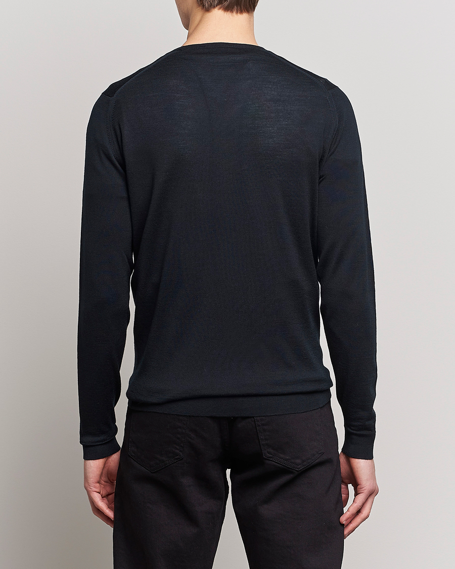 Homme | Pulls Et Tricots | John Smedley | Lundy Extra Fine Merino Crew Neck Black