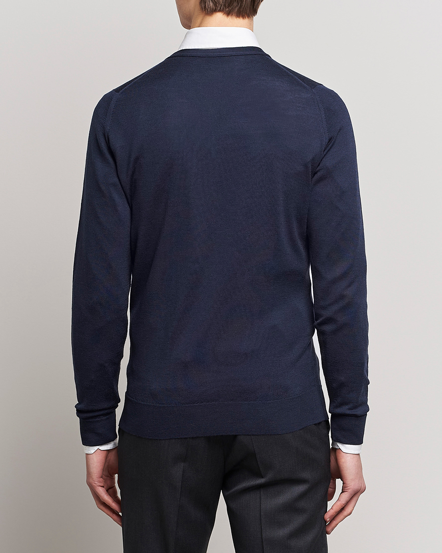 Homme | Pulls Et Tricots | John Smedley | Petworth Extra Fine Merino Cardigan Midnight