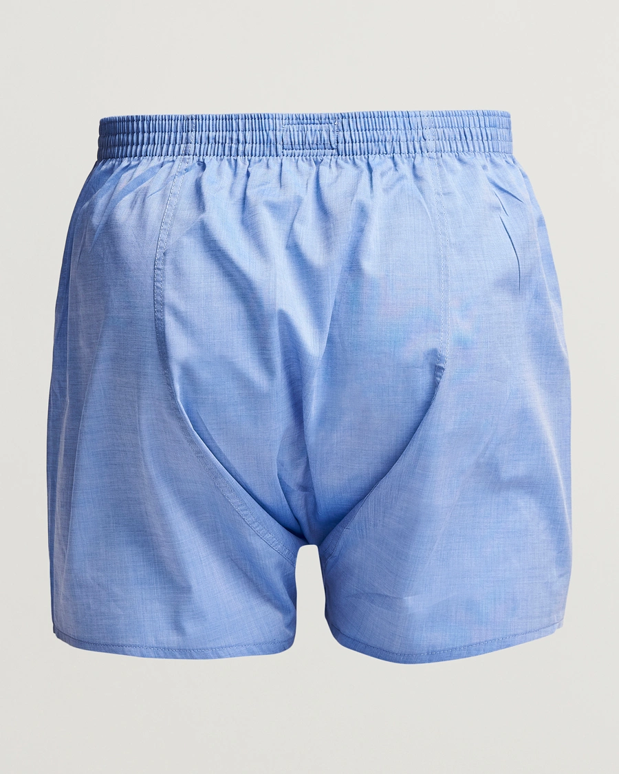 Homme | Vêtements | Derek Rose | Classic Fit Cotton Boxer Shorts Blue
