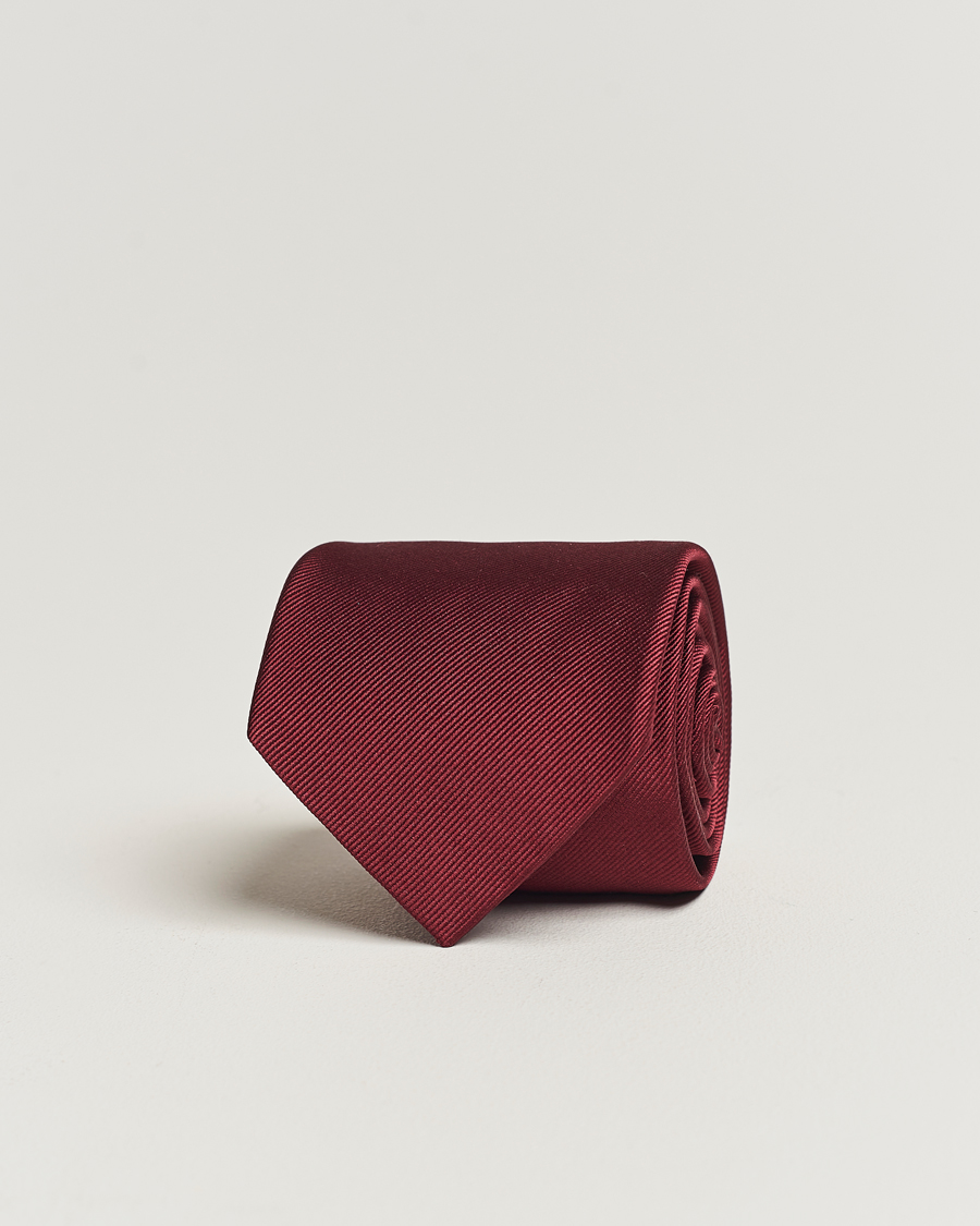 Homme | Amanda Christensen Plain Classic Tie 8 cm Bordeaux | Amanda Christensen | Plain Classic Tie 8 cm Bordeaux