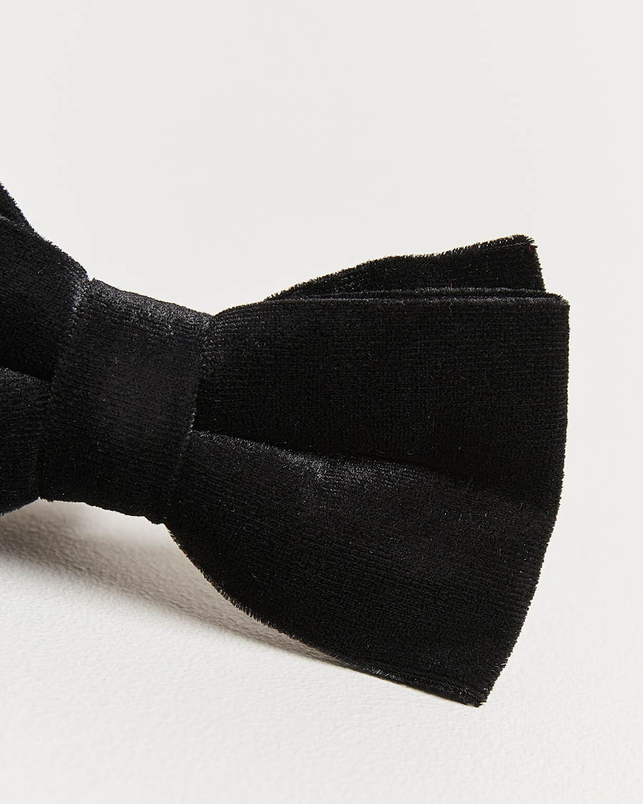 Homme | Nœuds Papillon | Amanda Christensen | Velvet Pre Tie Black