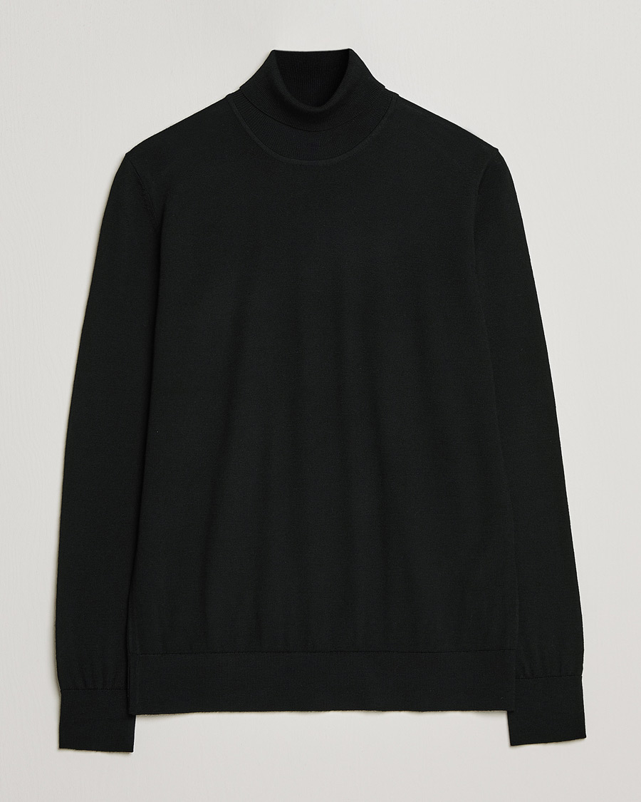 Homme | Pulls Et Tricots | Samsøe Samsøe | Flemming Superfine Merino Wool Roll Neck Black
