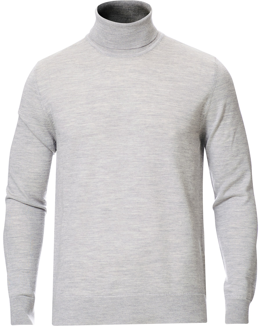 Homme | Pulls Et Tricots | Samsøe Samsøe | Samsøe & Samsøe Flemming Superfine Merino Wool Rollneck Grey Mel