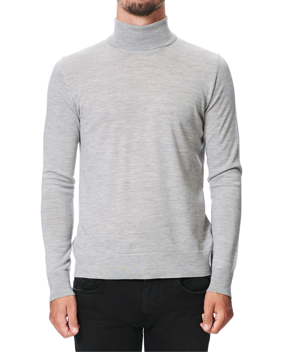 Homme | Pulls Et Tricots | Samsøe Samsøe | Samsøe & Samsøe Flemming Superfine Merino Wool Rollneck Grey Mel