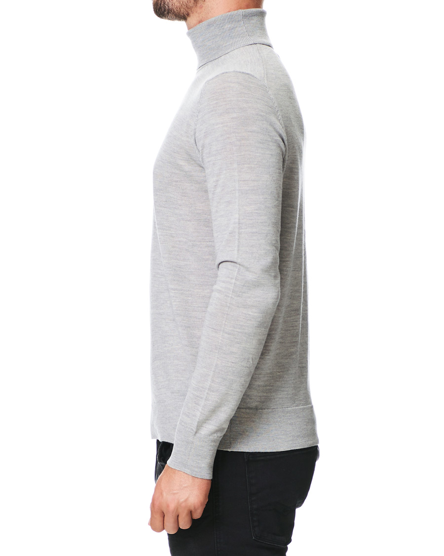 Homme | Pulls Et Tricots | Samsøe Samsøe | Samsøe & Samsøe Flemming Superfine Merino Wool Rollneck Grey Mel