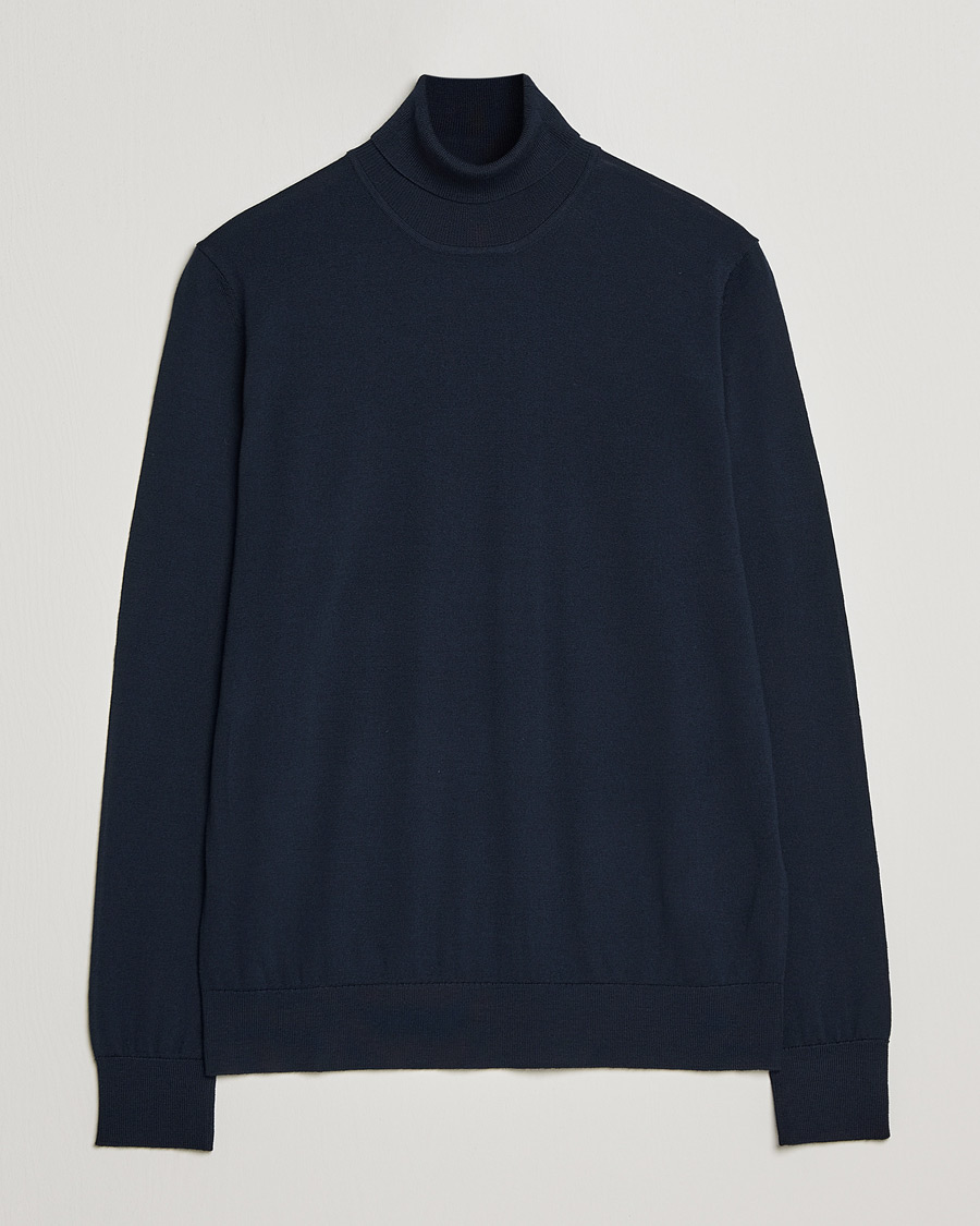 Homme | Pulls Et Tricots | Samsøe Samsøe | Samsøe & Samsøe Flemming Superfine Merino Wool Rollneck Night Sky