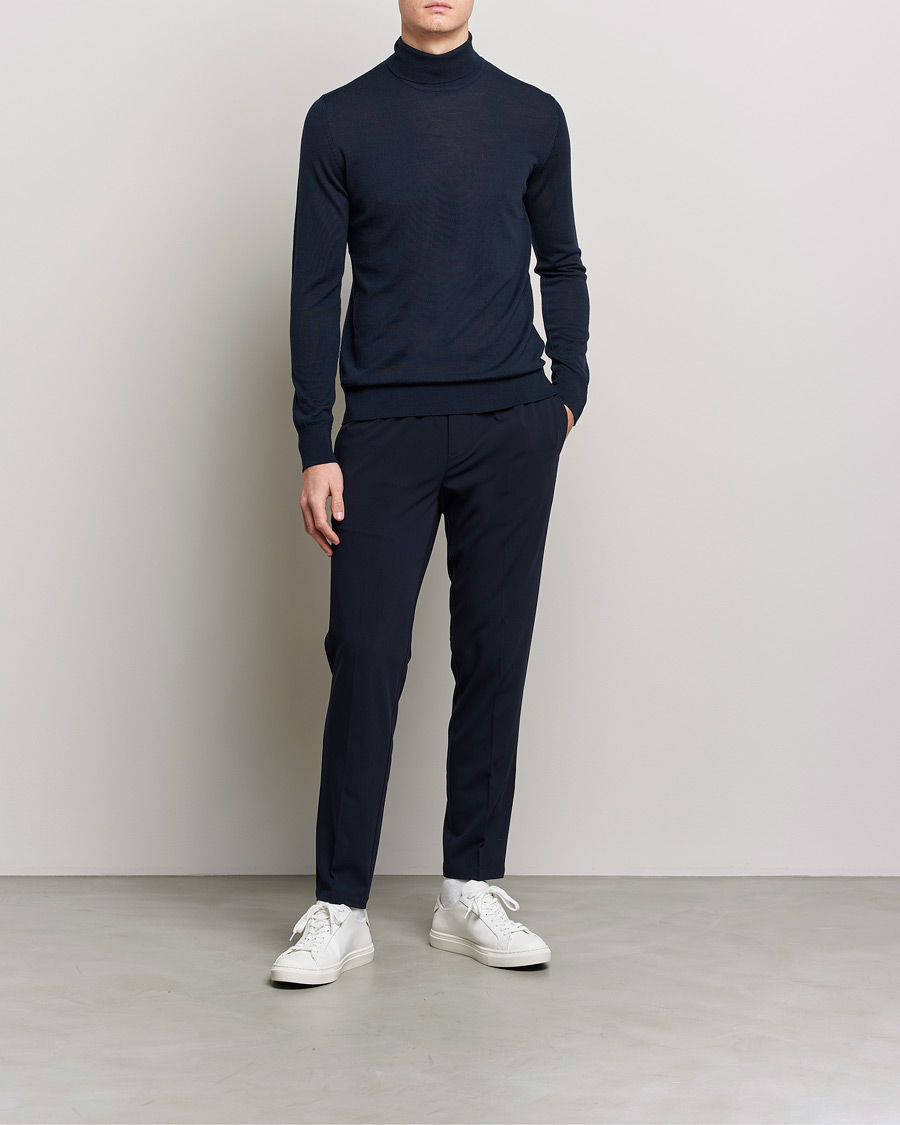 Homme | Pulls Et Tricots | Samsøe Samsøe | Samsøe & Samsøe Flemming Superfine Merino Wool Rollneck Night Sky