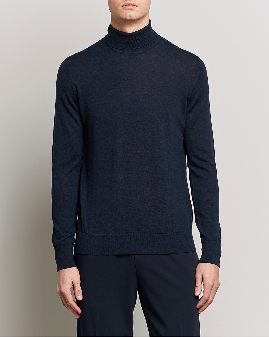 Homme | Pulls Et Tricots | Samsøe Samsøe | Samsøe & Samsøe Flemming Superfine Merino Wool Rollneck Night Sky