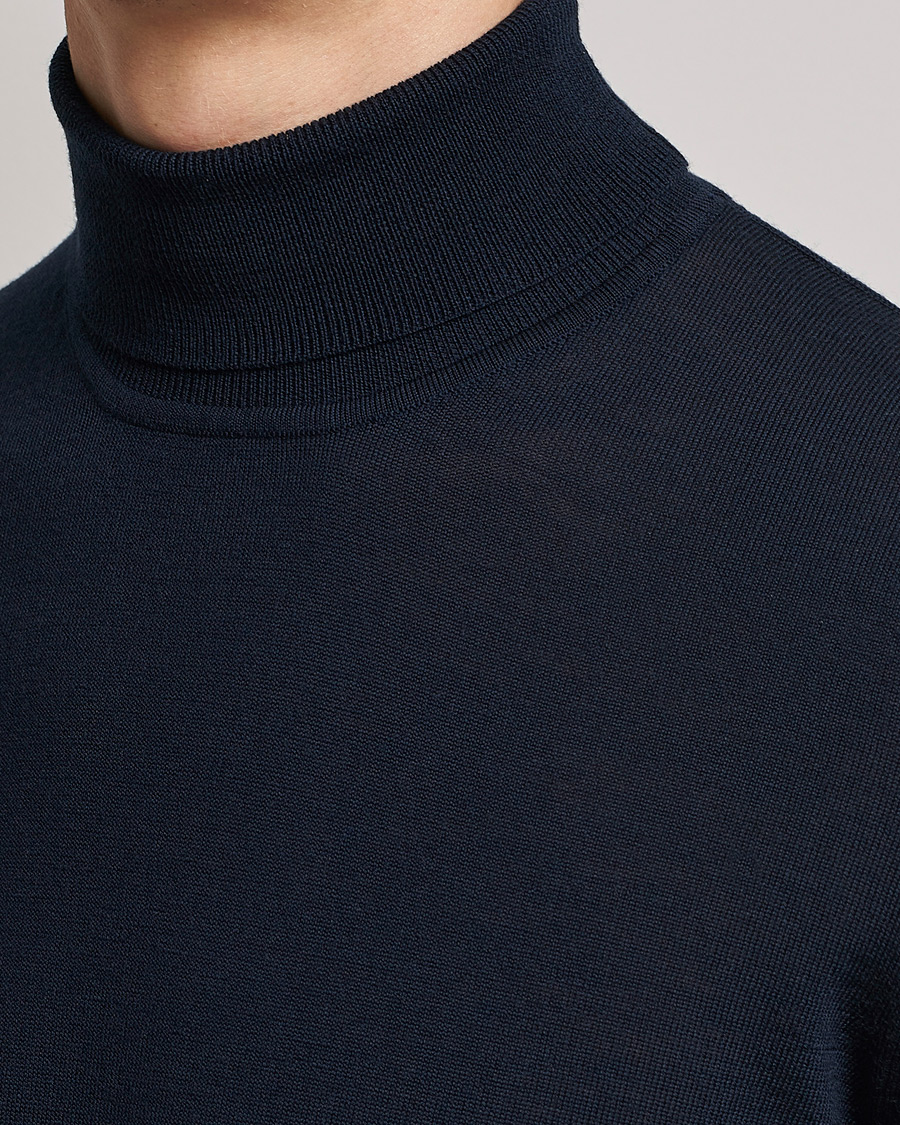 Homme | Pulls Et Tricots | Samsøe Samsøe | Samsøe & Samsøe Flemming Superfine Merino Wool Rollneck Night Sky