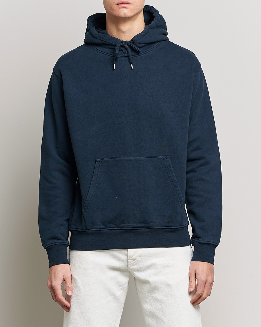 Homme |  | Colorful Standard | Classic Organic Hood Navy Blue