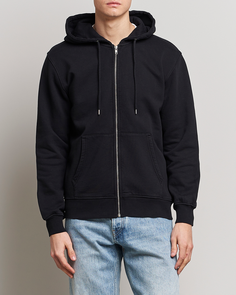 Homme | Vêtements | Colorful Standard | Classic Organic Full Zip Hood Deep Black