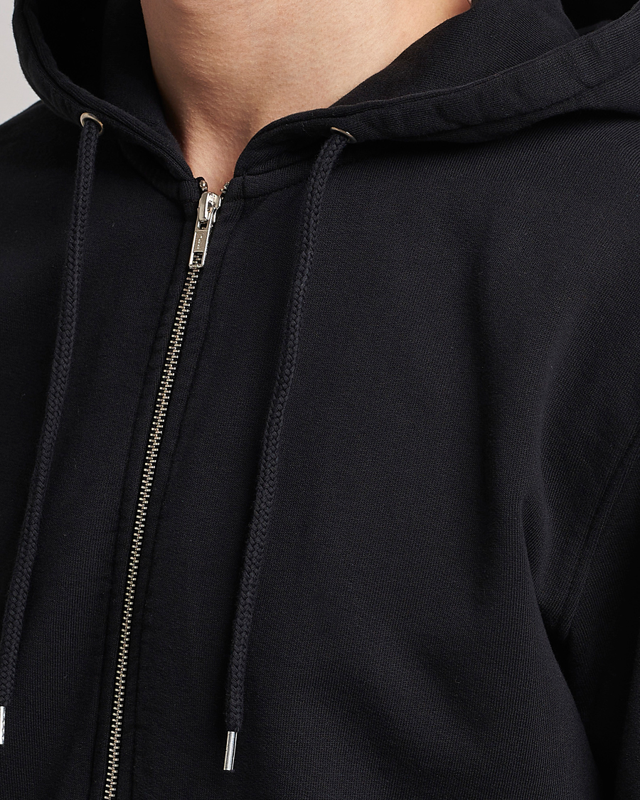 Homme | Pulls Et Tricots | Colorful Standard | Classic Organic Full Zip Hood Deep Black