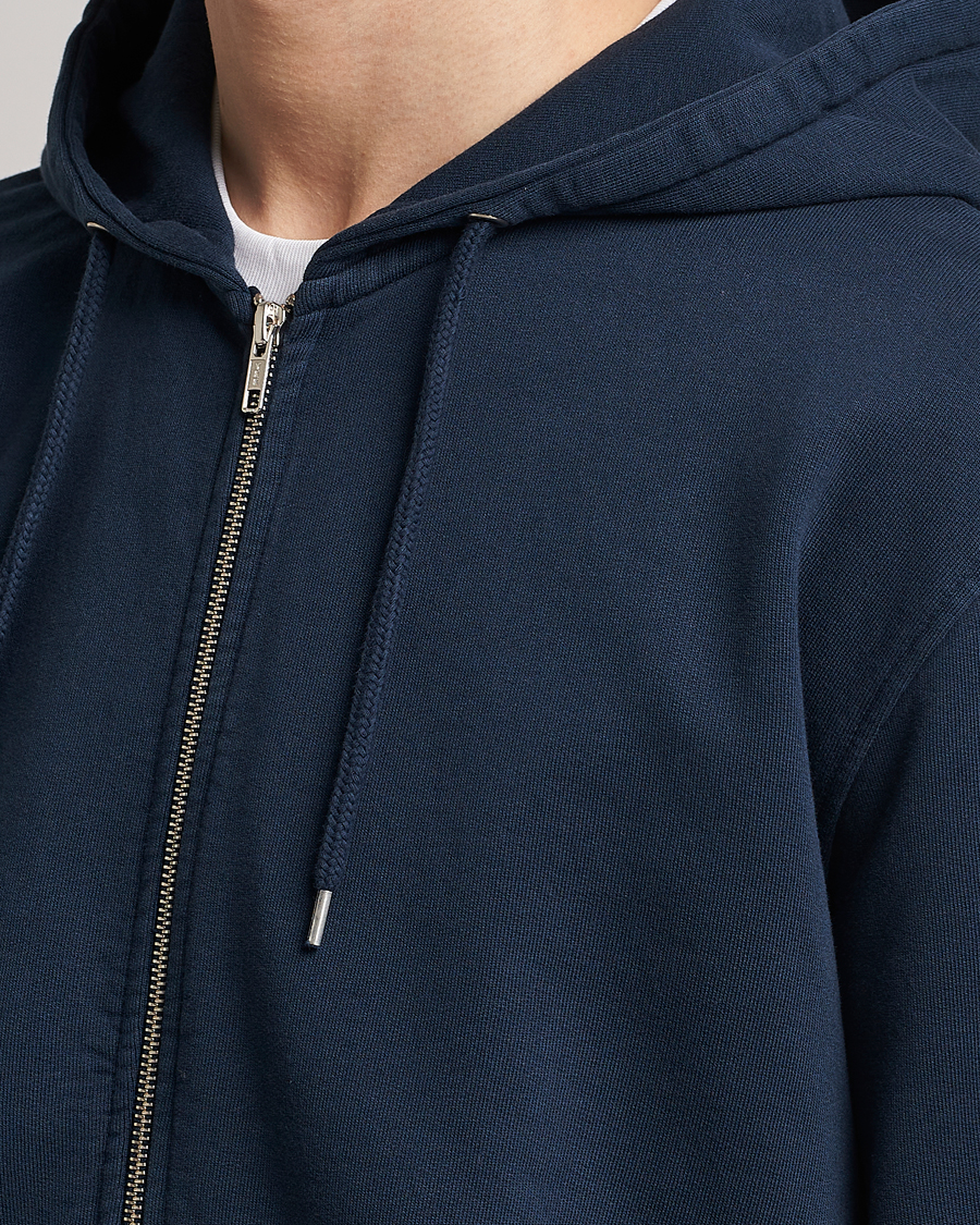 Homme | Pulls Et Tricots | Colorful Standard | Classic Organic Full Zip Hood Navy Blue