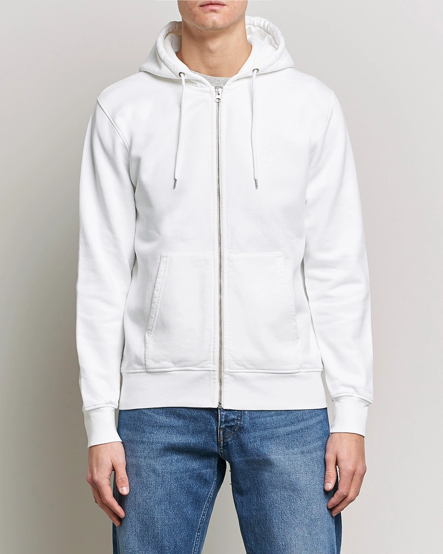 Homme | Pulls Et Tricots | Colorful Standard | Classic Organic Full Zip Hood Optical White