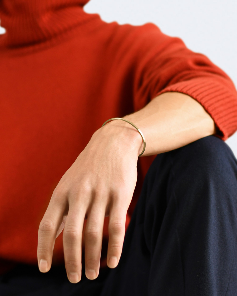 Homme | LE GRAMME Ribbon Bracelet Brushed Gold 18-Karat 7g | LE GRAMME | Ribbon Bracelet Brushed Gold 18-Karat 7g