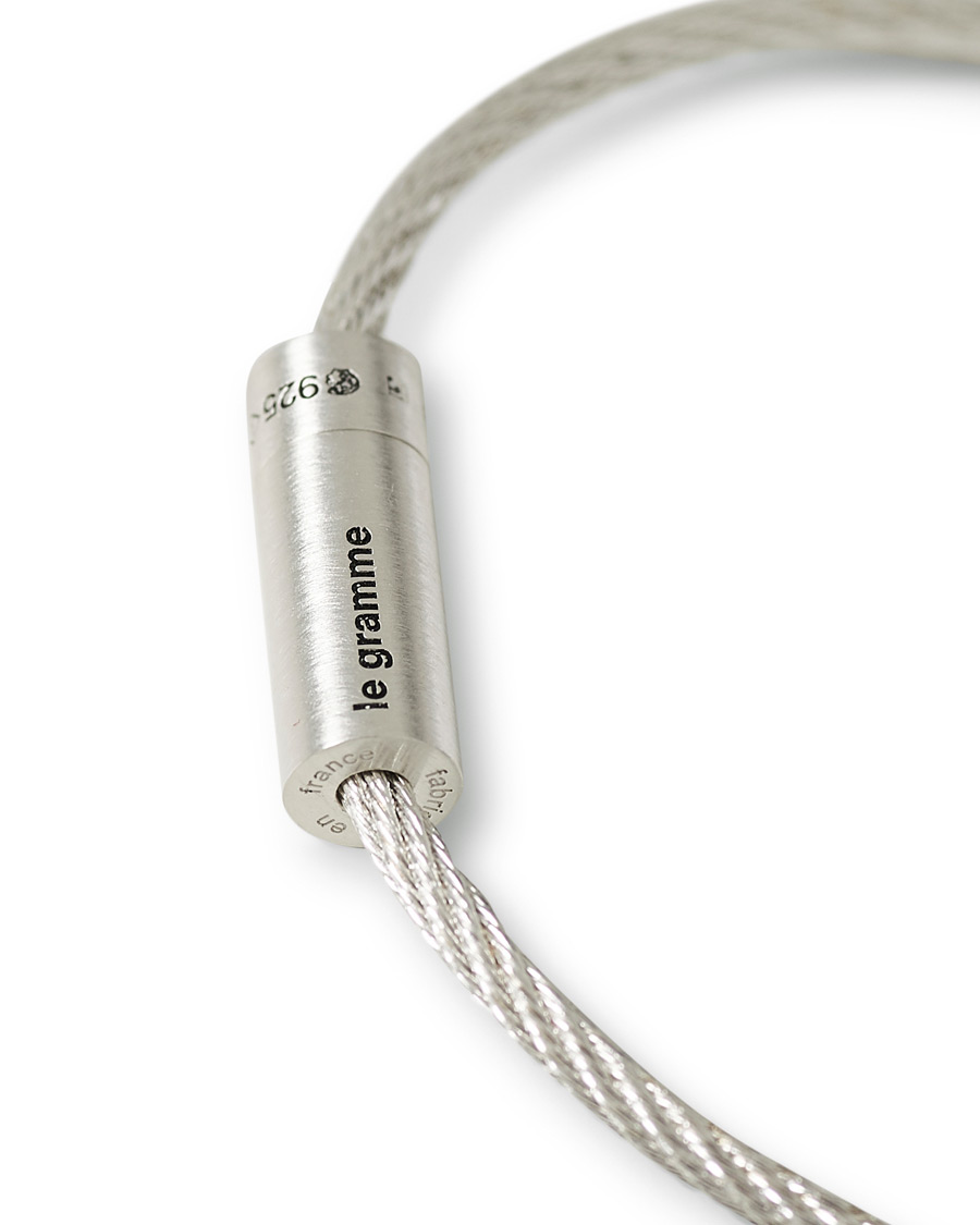 Homme | LE GRAMME Cable Bracelet Brushed Sterling Silver 9g | LE GRAMME | Cable Bracelet Brushed Sterling Silver 9g