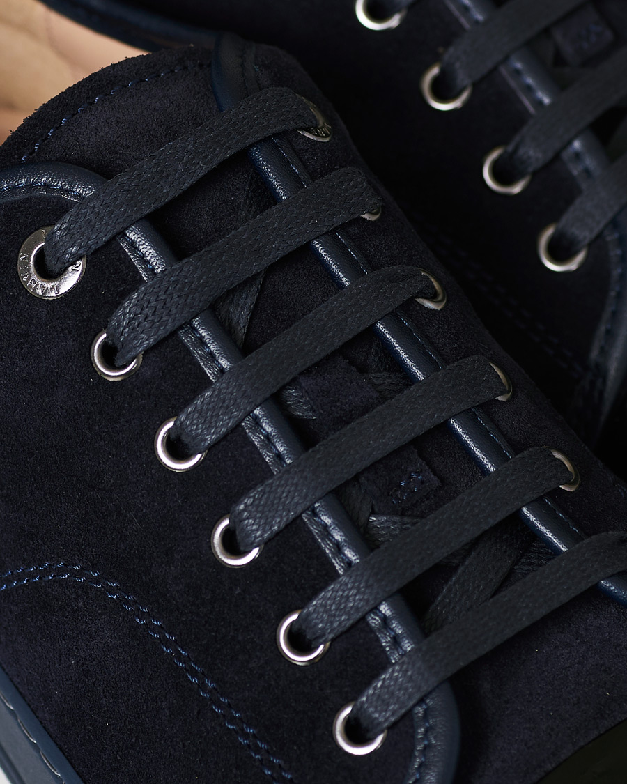 Homme | Lanvin Patent Captoe Sneaker Dark Blue/Dark Blue | Lanvin | Patent Captoe Sneaker Dark Blue/Dark Blue
