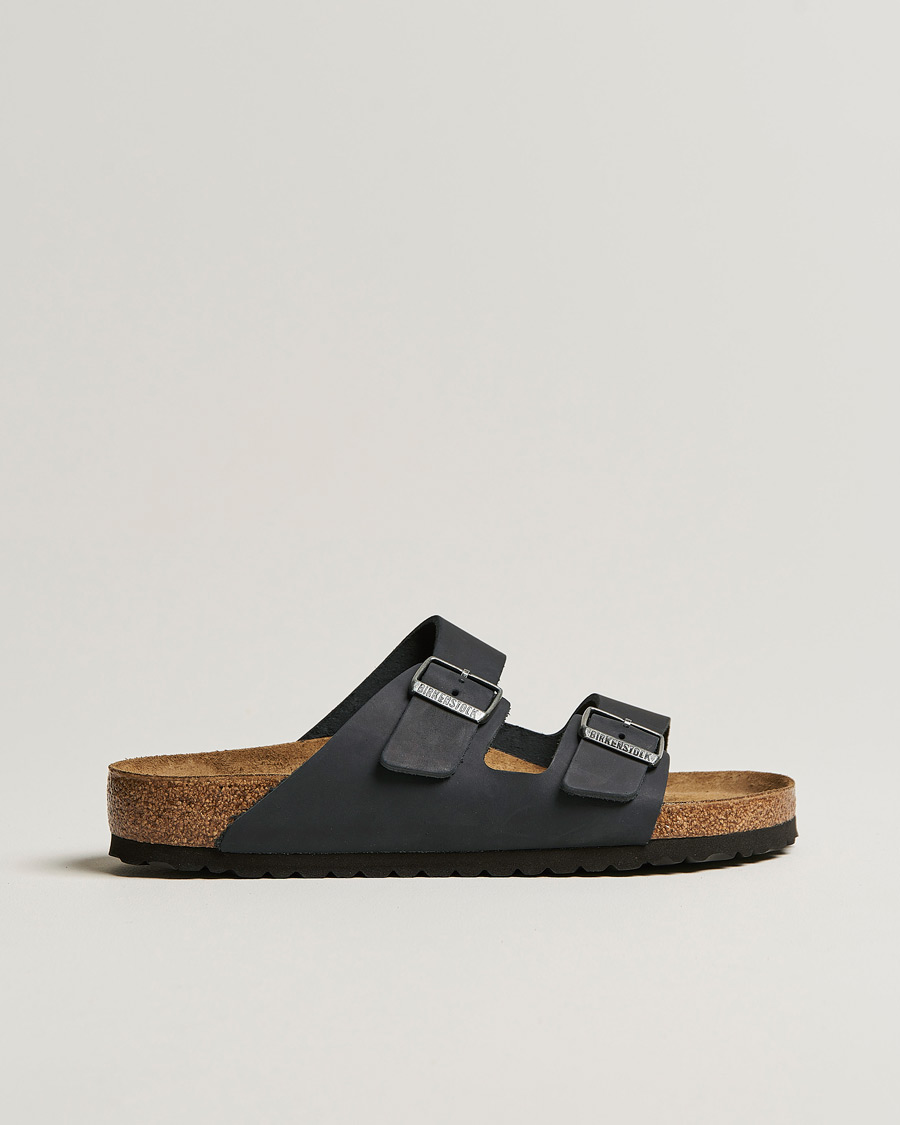 Homme | Sandales Et Mules | BIRKENSTOCK | Arizona Classic Footbed Black Oiled Leather