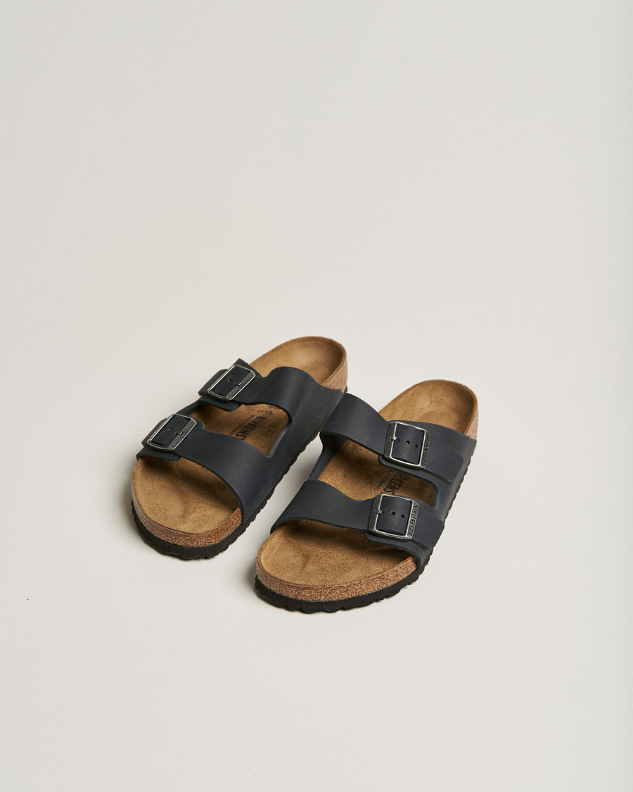 Homme | Sandales Et Mules | BIRKENSTOCK | Arizona Classic Footbed Black Oiled Leather
