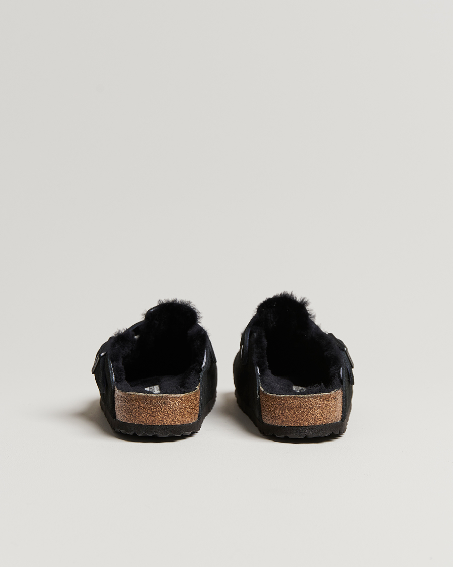 Homme | Sandales Et Mules | BIRKENSTOCK | Boston Shearling Black Suede