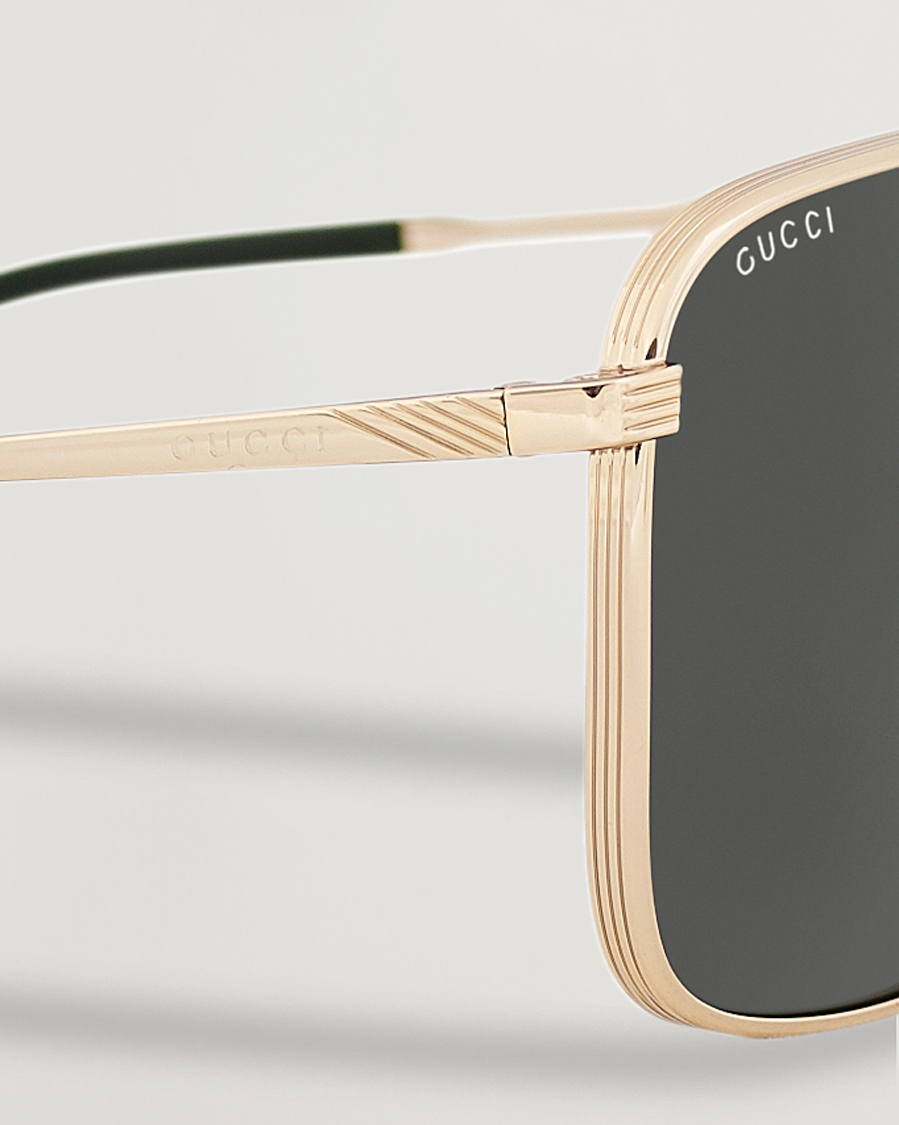 Homme | GUCCI GG8040S Sunglasses Gold/Green | Gucci | GG8040S Sunglasses Gold/Green