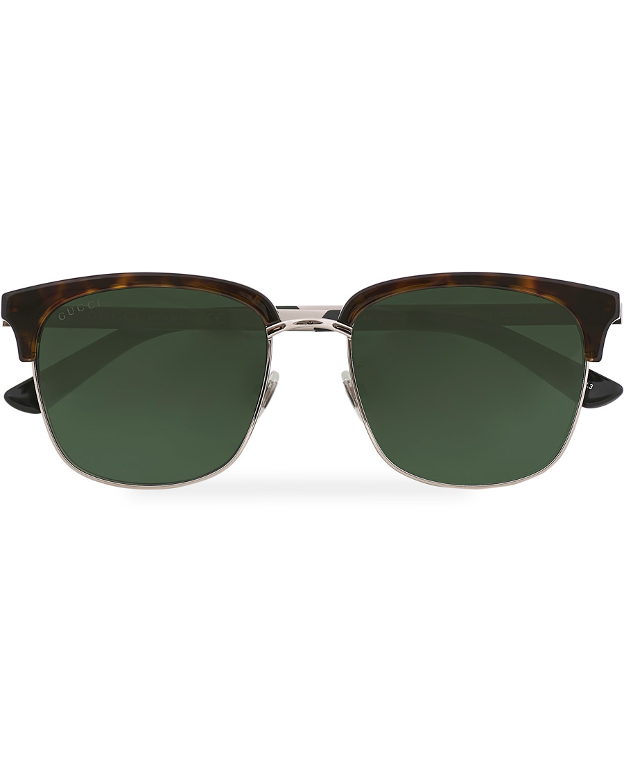 Homme | GUCCI GG0697S Sunglasses Havana/Green | Gucci | GG0697S Sunglasses Havana/Green