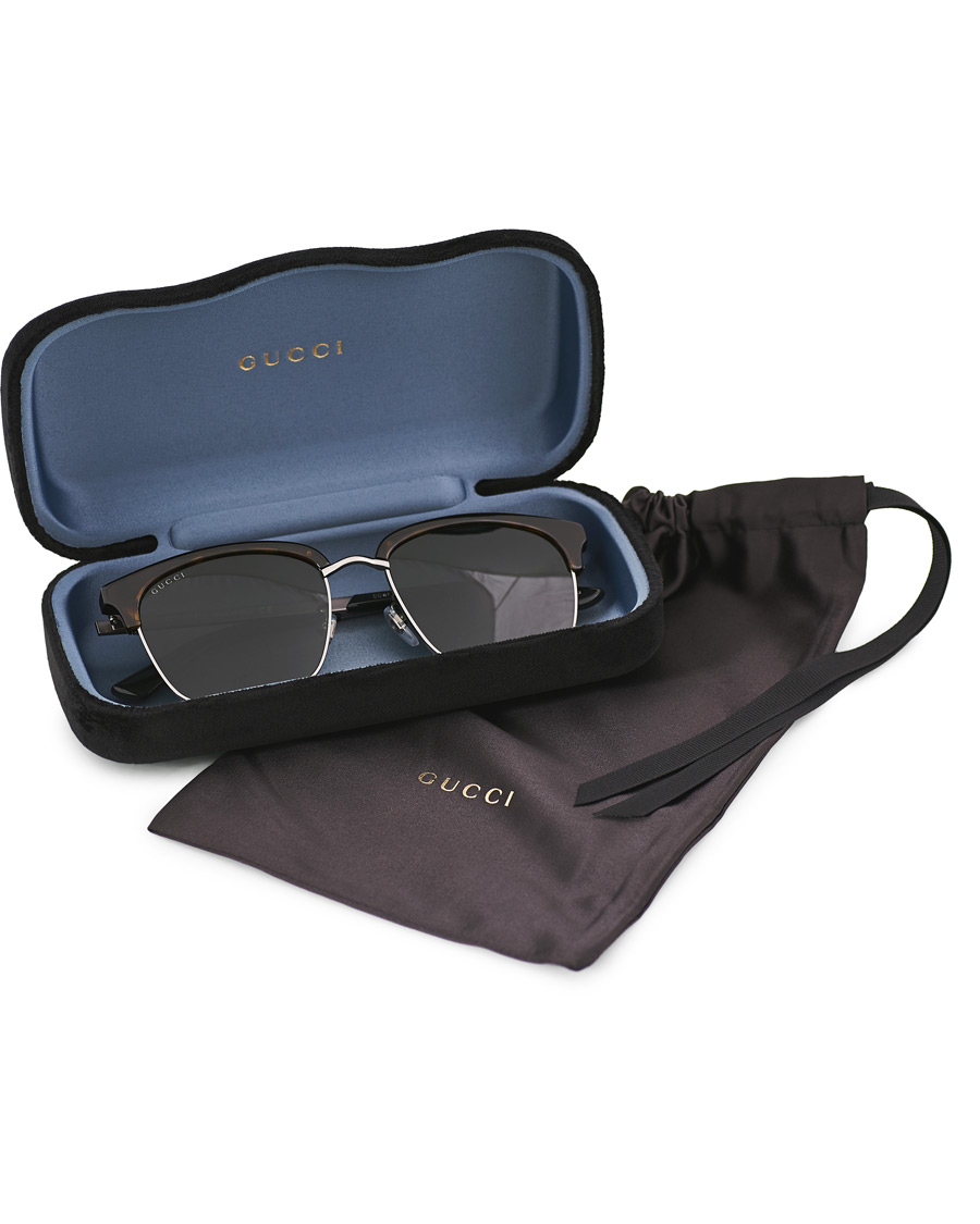 Homme | GUCCI GG0697S Sunglasses Havana/Green | Gucci | GG0697S Sunglasses Havana/Green