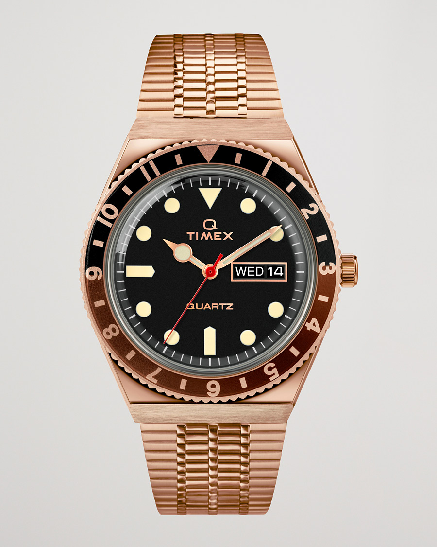 Homme | Timex Q Reissue 1979 Rose Gold Tone/Black | Timex | Q Reissue 1979 Rose Gold Tone/Black