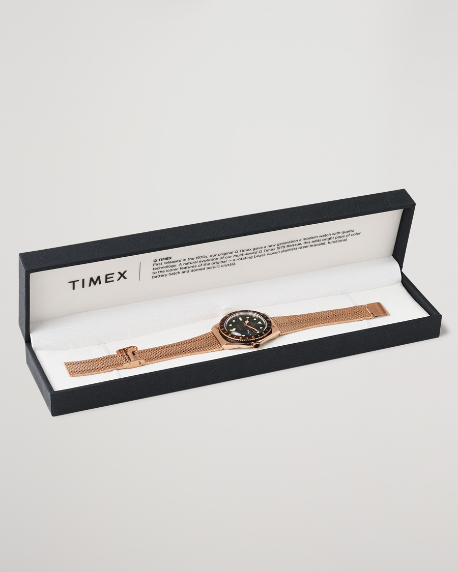 Homme | Timex Q Reissue 1979 Rose Gold Tone/Black | Timex | Q Reissue 1979 Rose Gold Tone/Black