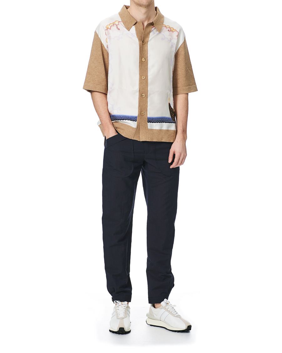 Homme | Pantalons | Lanvin | Slim Fit Trousers Navy