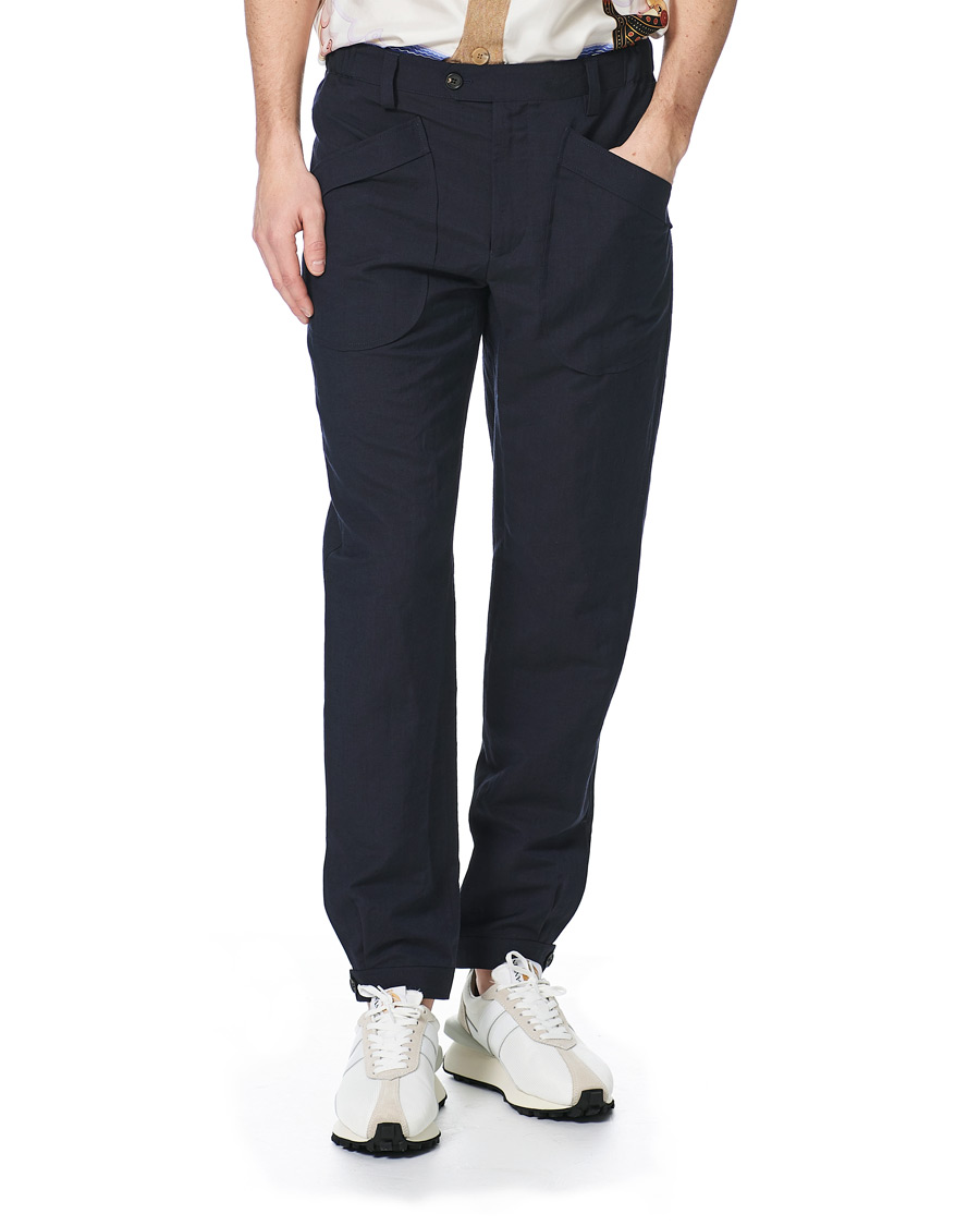 Homme | Pantalons | Lanvin | Slim Fit Trousers Navy