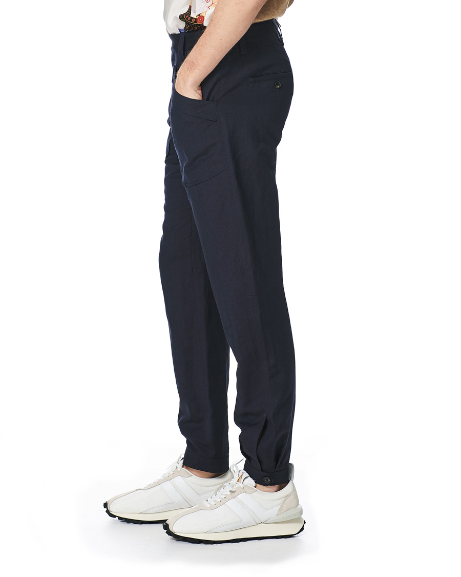 Homme | Pantalons | Lanvin | Slim Fit Trousers Navy
