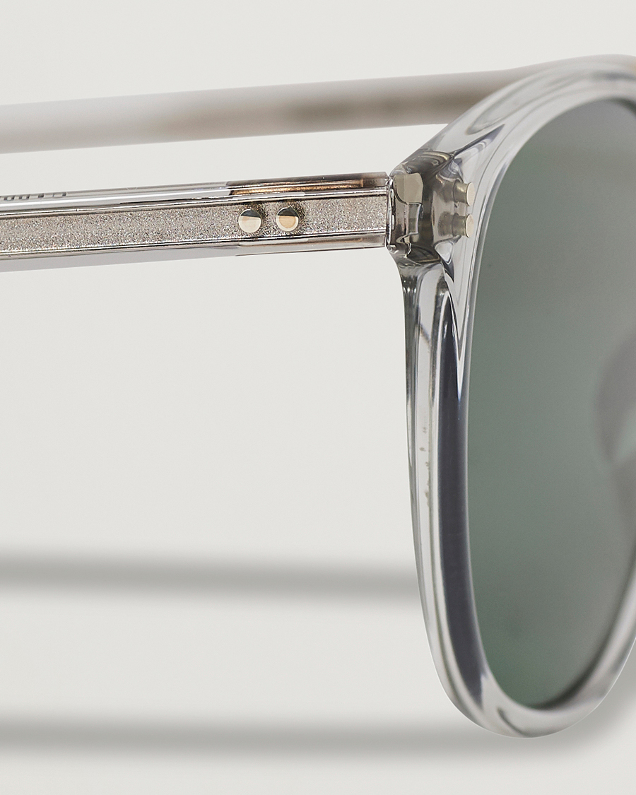 Homme | Lunettes De Soleil | Garrett Leight | Kinney 49 Sunglasses Transparent/Green