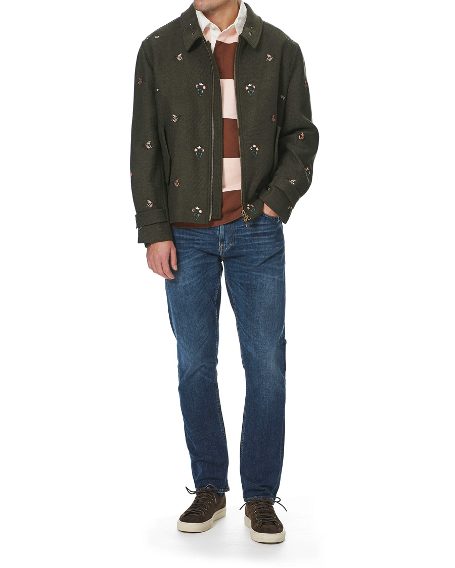 Homme | Manteaux Et Vestes | GANT | Luke Edward Hall Emrodery Zip Jacket Tartan Green