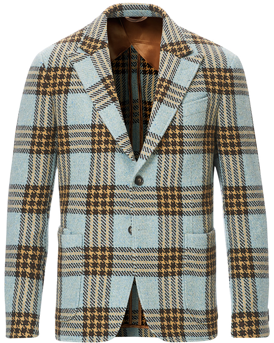 Homme | Blazers | GANT | Luke Edward Hall Check Blazer Hamptons Blue