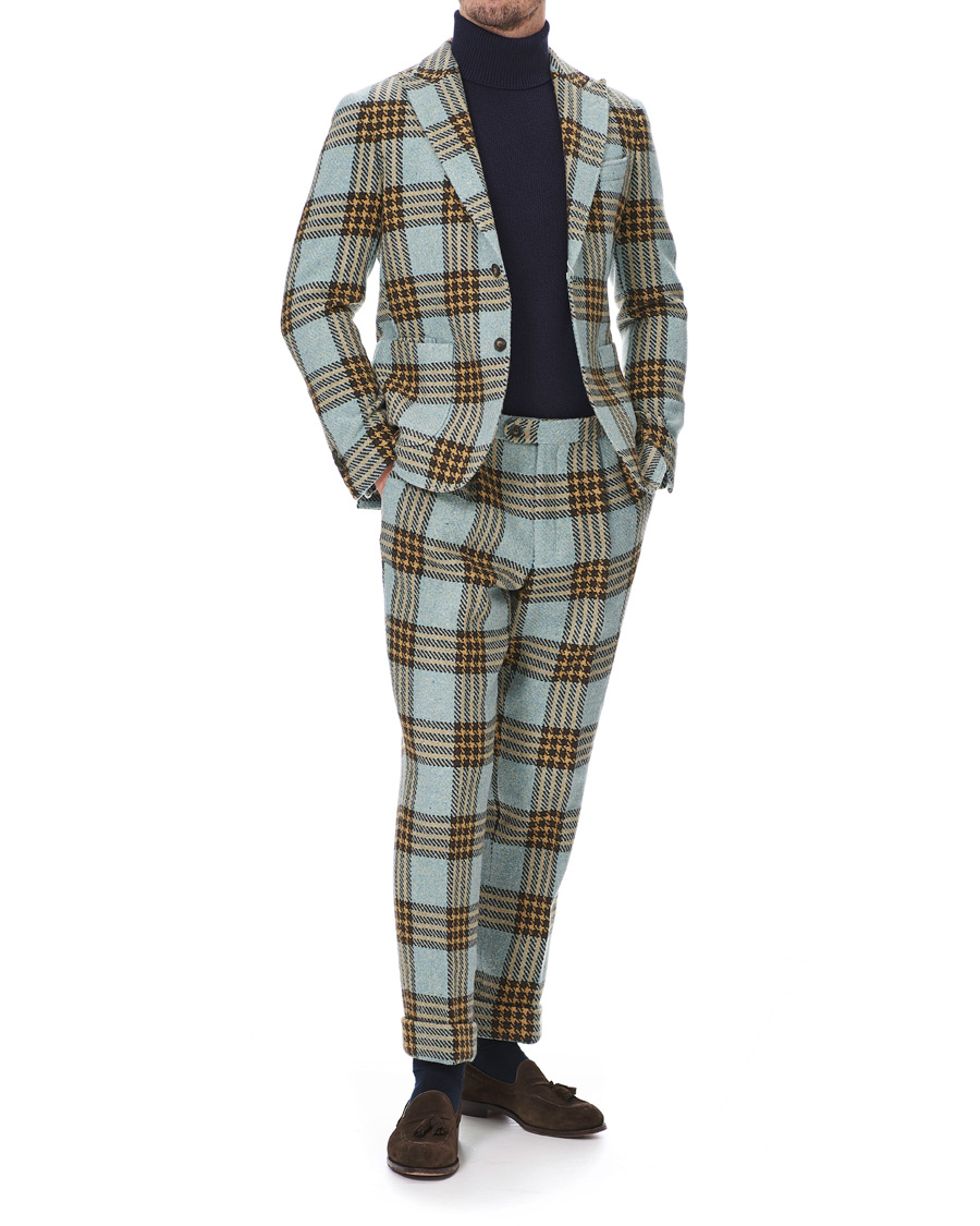 Homme | Pantalons | GANT | Luke Edward Hall Check Trousers Hamptons Blue