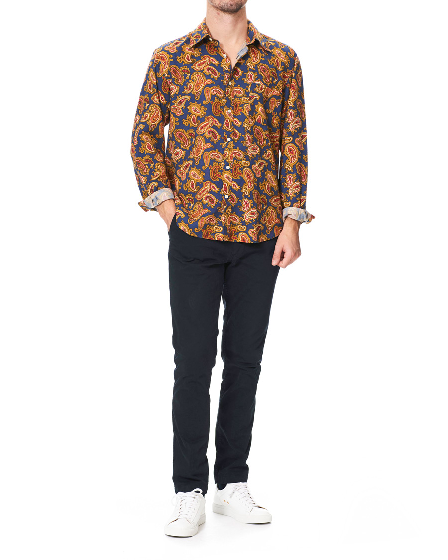 Homme | Chemises | GANT | Luke Edward Hall Town Paisley Shirt College Blue