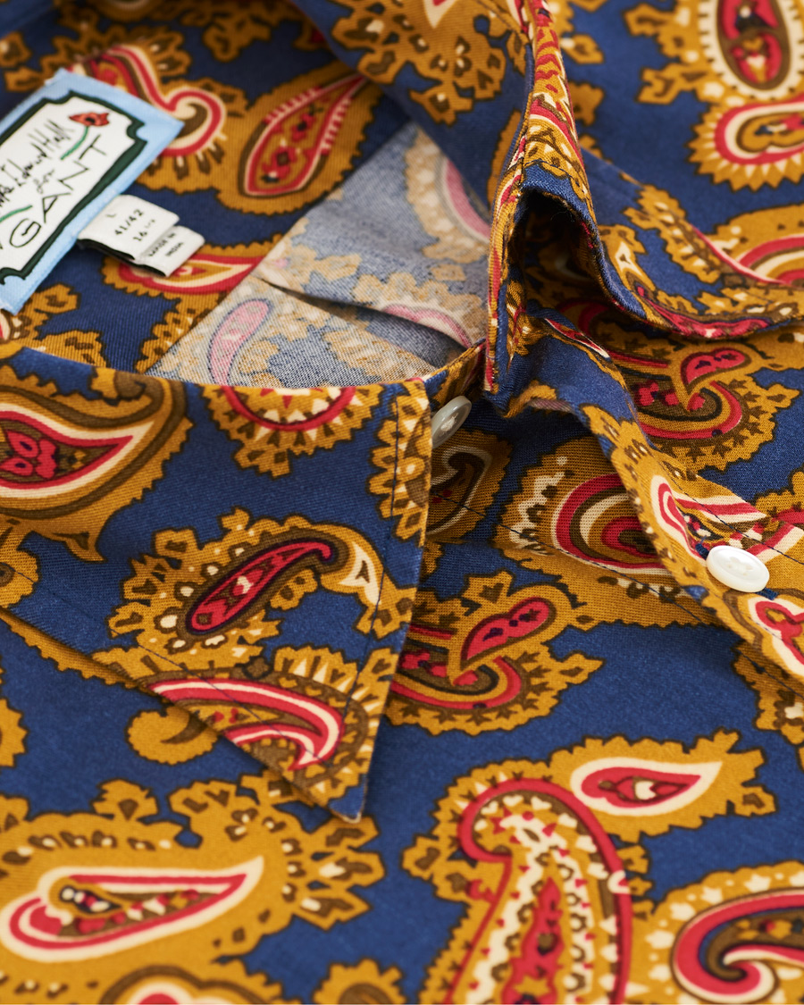Homme | Chemises | GANT | Luke Edward Hall Town Paisley Shirt College Blue