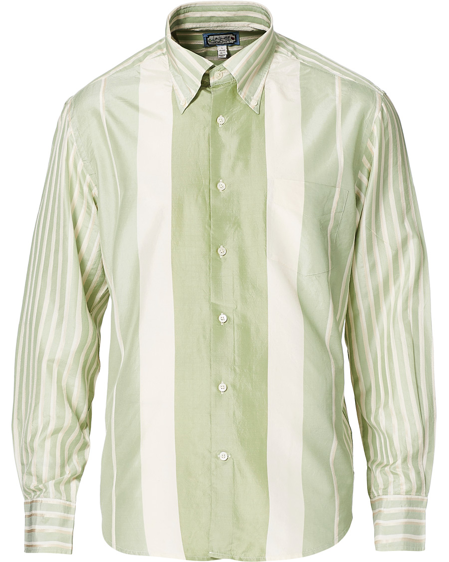 Homme | Chemises | GANT | Luke Edward Hall Silk Stripe Shirt Pepermint