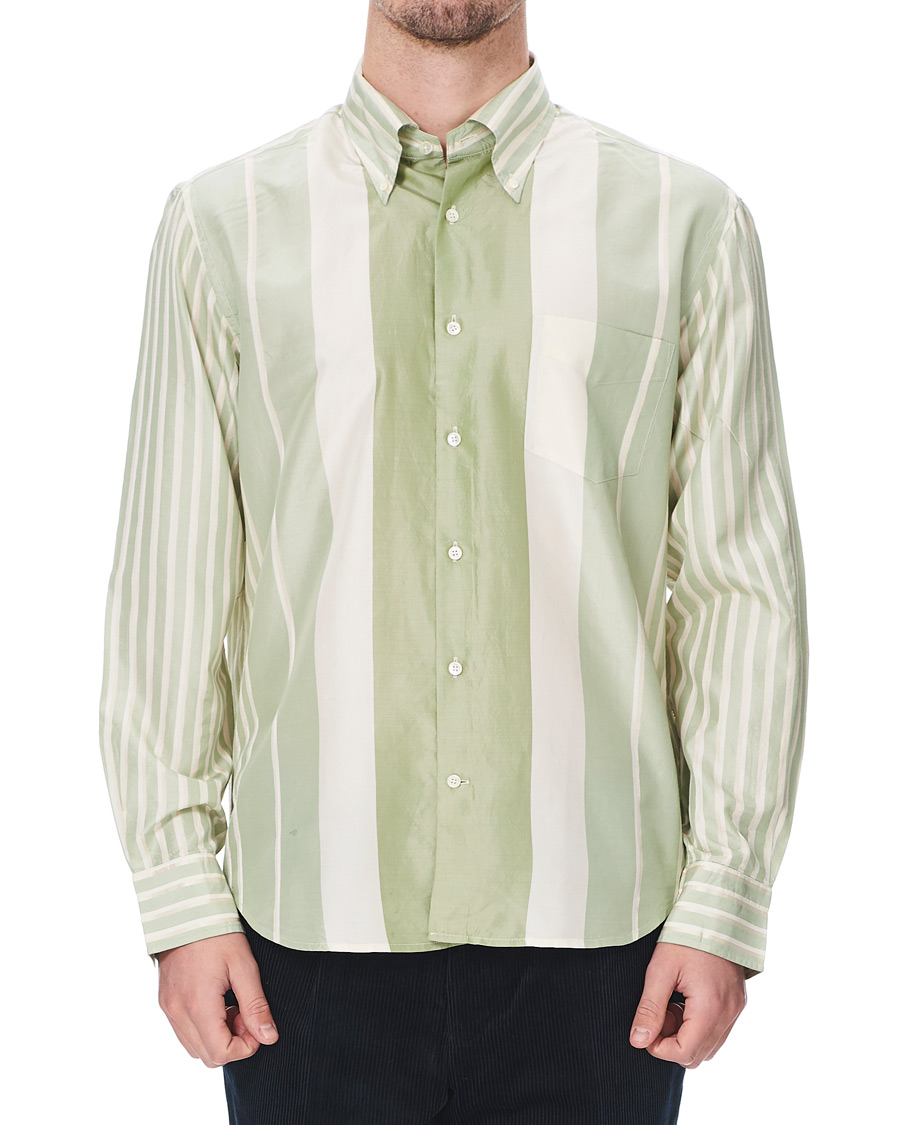 Homme | Chemises | GANT | Luke Edward Hall Silk Stripe Shirt Pepermint