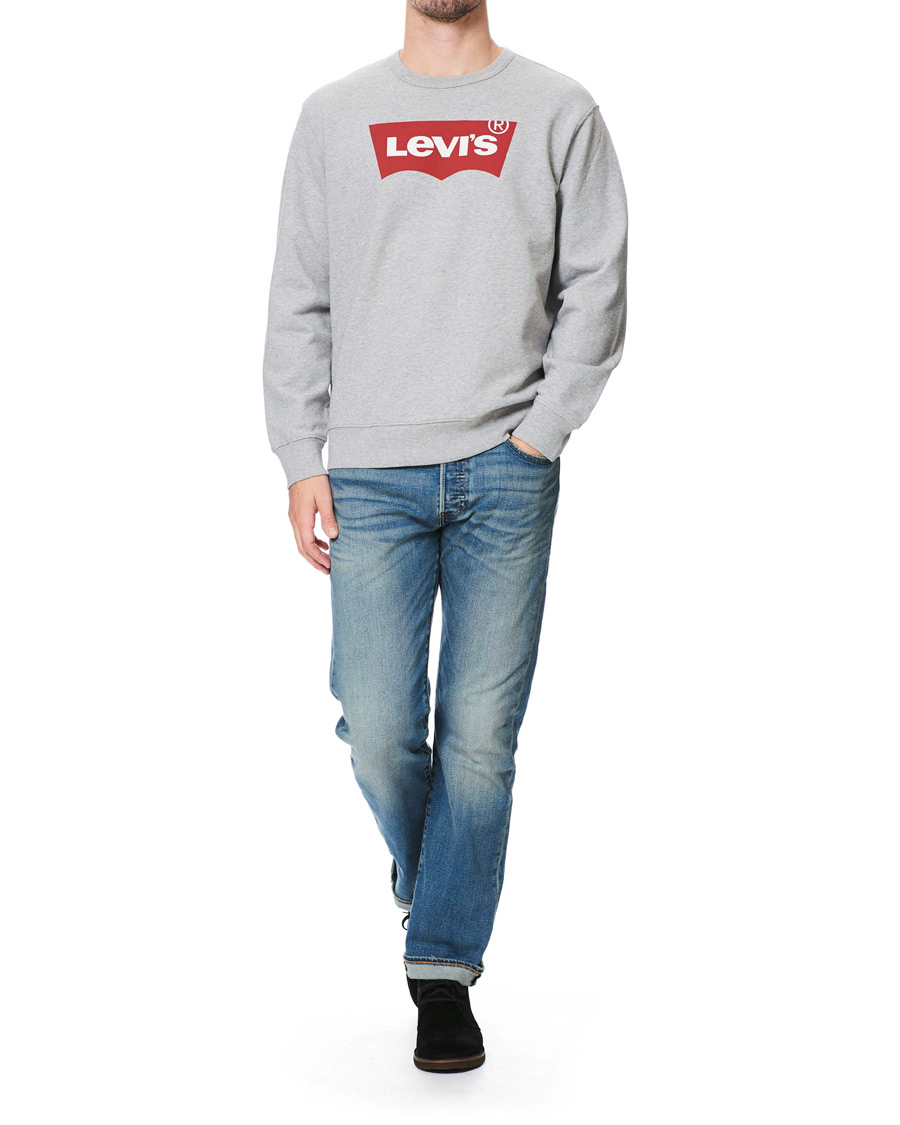 Homme | Pulls Et Tricots | Levi's | Graphic Crew Neck Sweatshirt Heather Grey