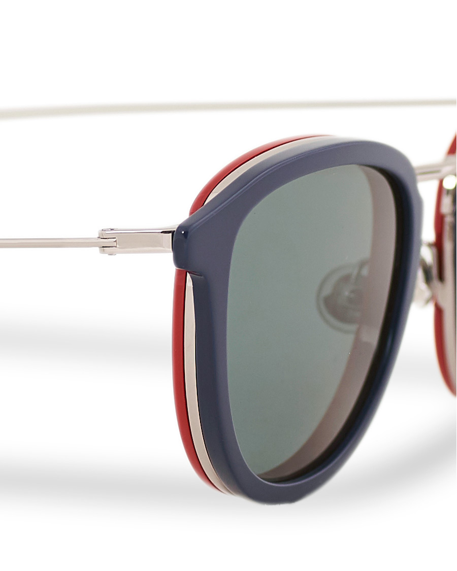 Homme | Moncler Lunettes ML0126 Sunglasses Blue/Red | Moncler Lunettes | ML0126 Sunglasses Blue/Red