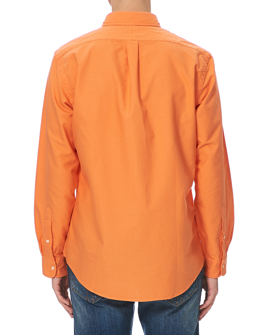 Homme | Chemises | Polo Ralph Lauren | Slim Fit Garment Dyed Oxford Shirt Orange