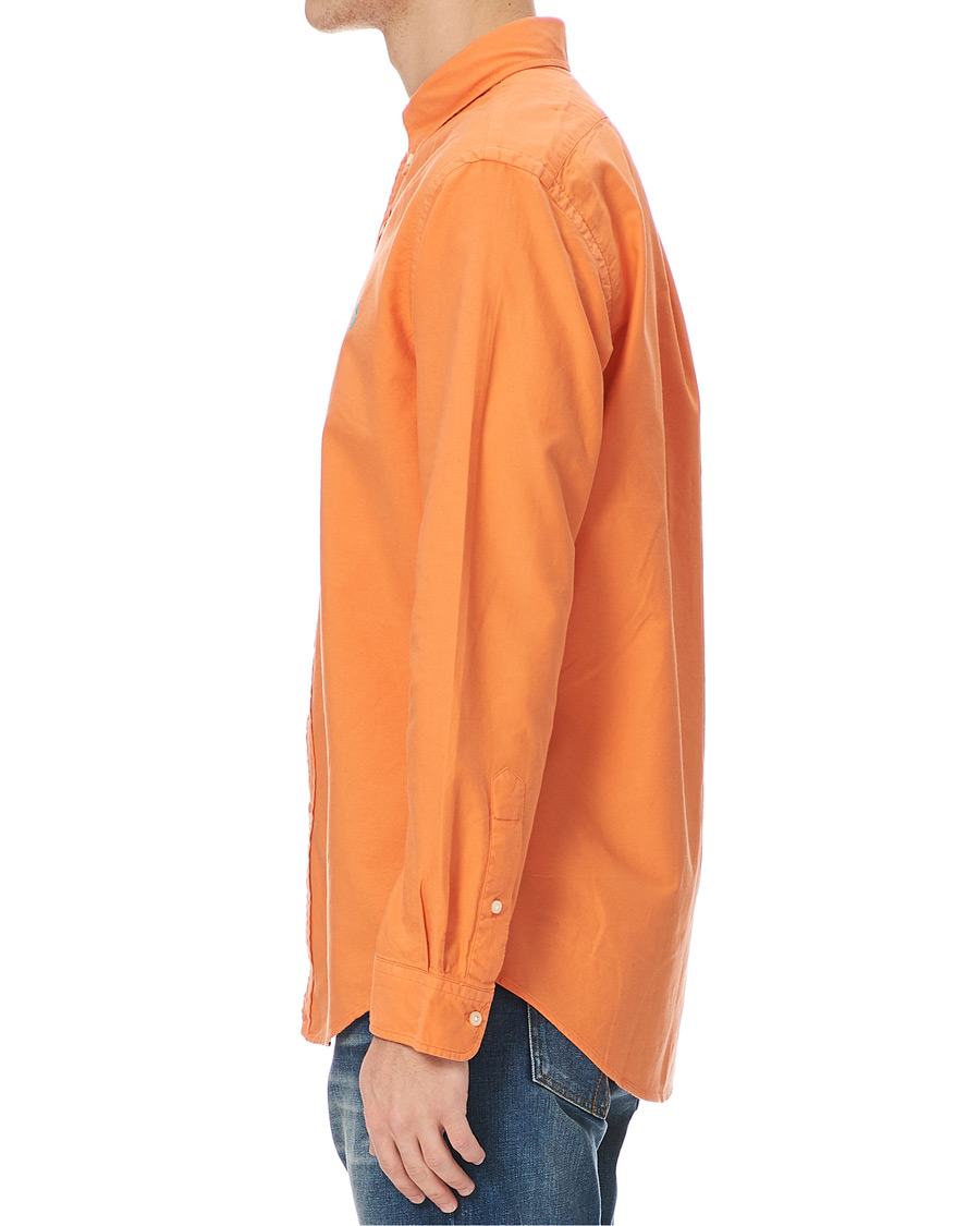 Homme | Chemises | Polo Ralph Lauren | Slim Fit Garment Dyed Oxford Shirt Orange