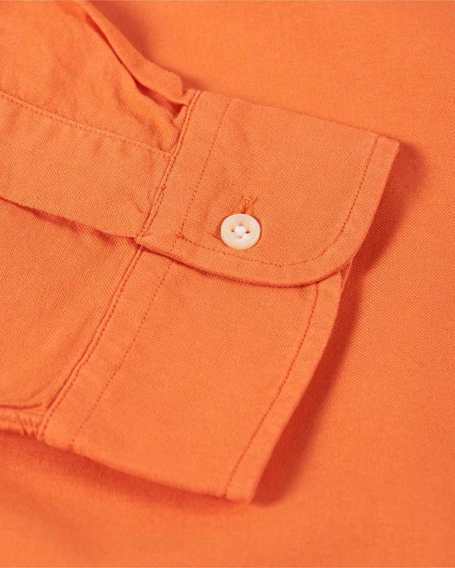 Homme | Chemises | Polo Ralph Lauren | Slim Fit Garment Dyed Oxford Shirt Orange