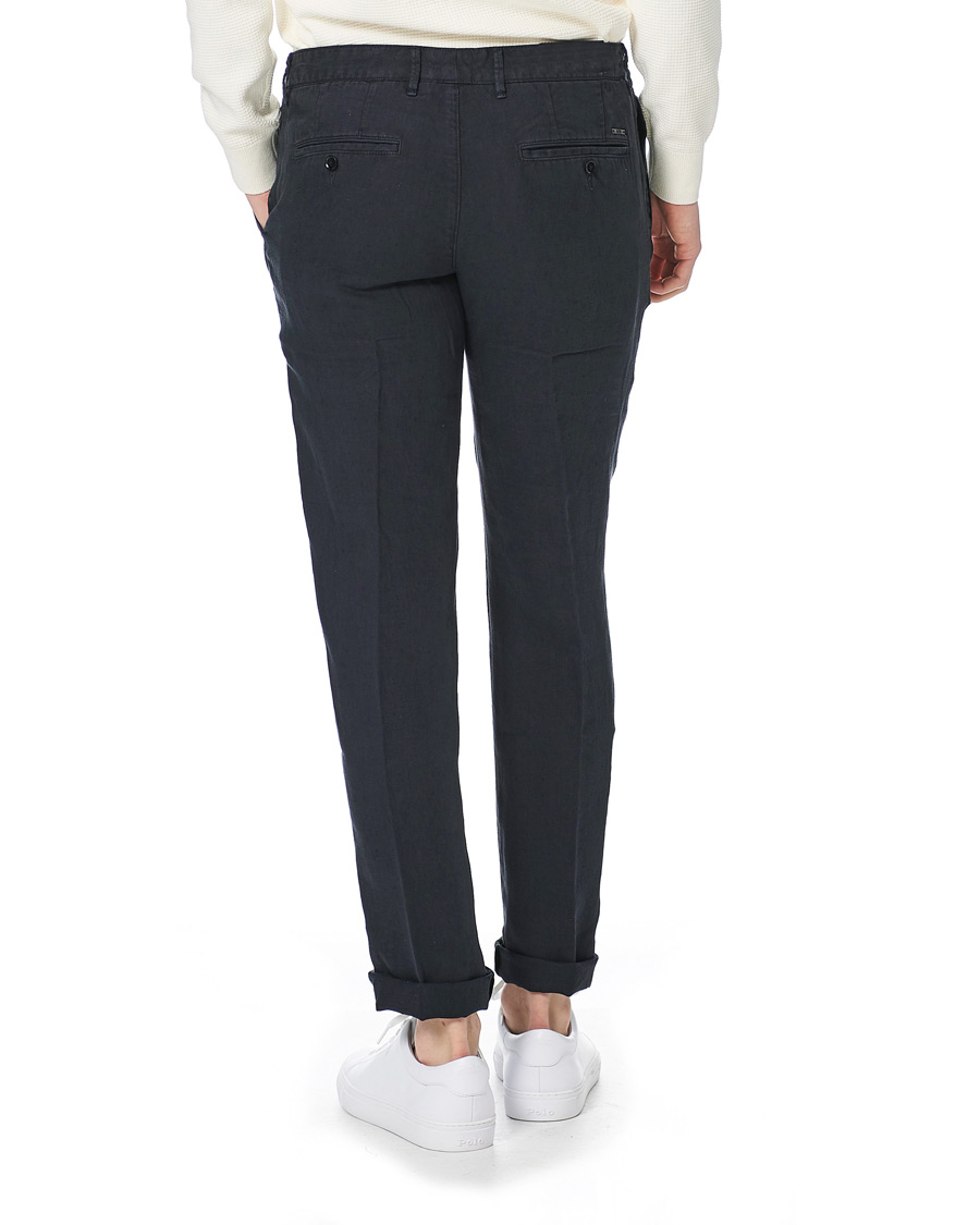 Homme | Pantalons | BOSS BLACK | BOSS Crigan Linen Pants Dark Blue