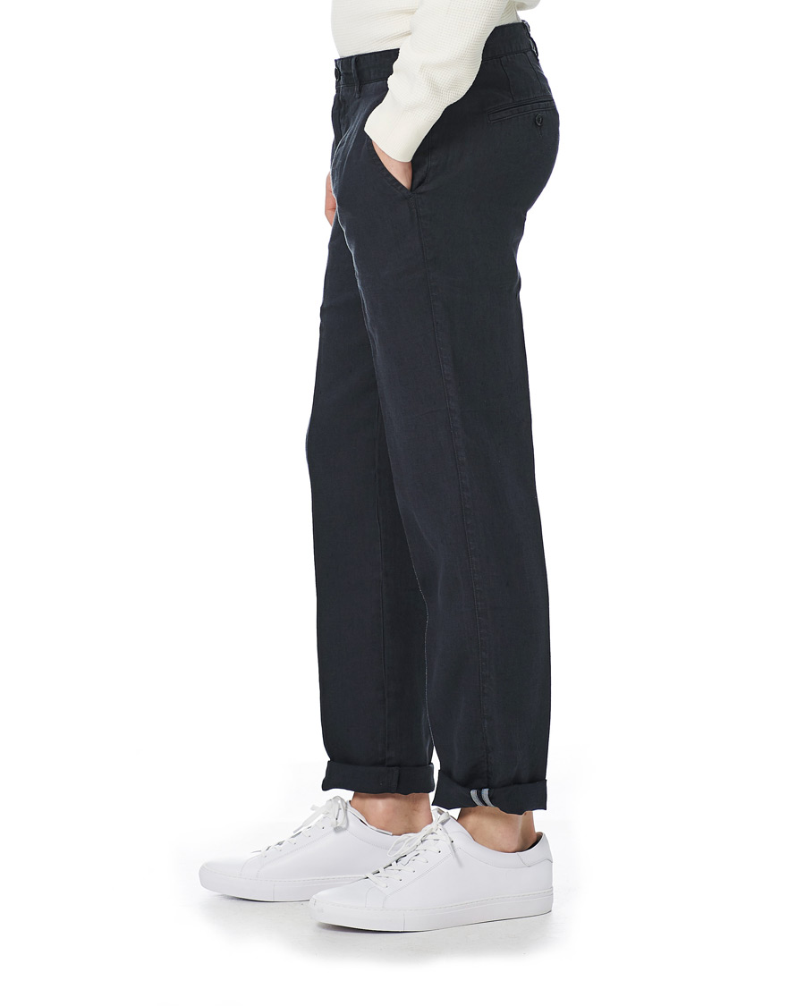 Homme | Pantalons | BOSS BLACK | BOSS Crigan Linen Pants Dark Blue