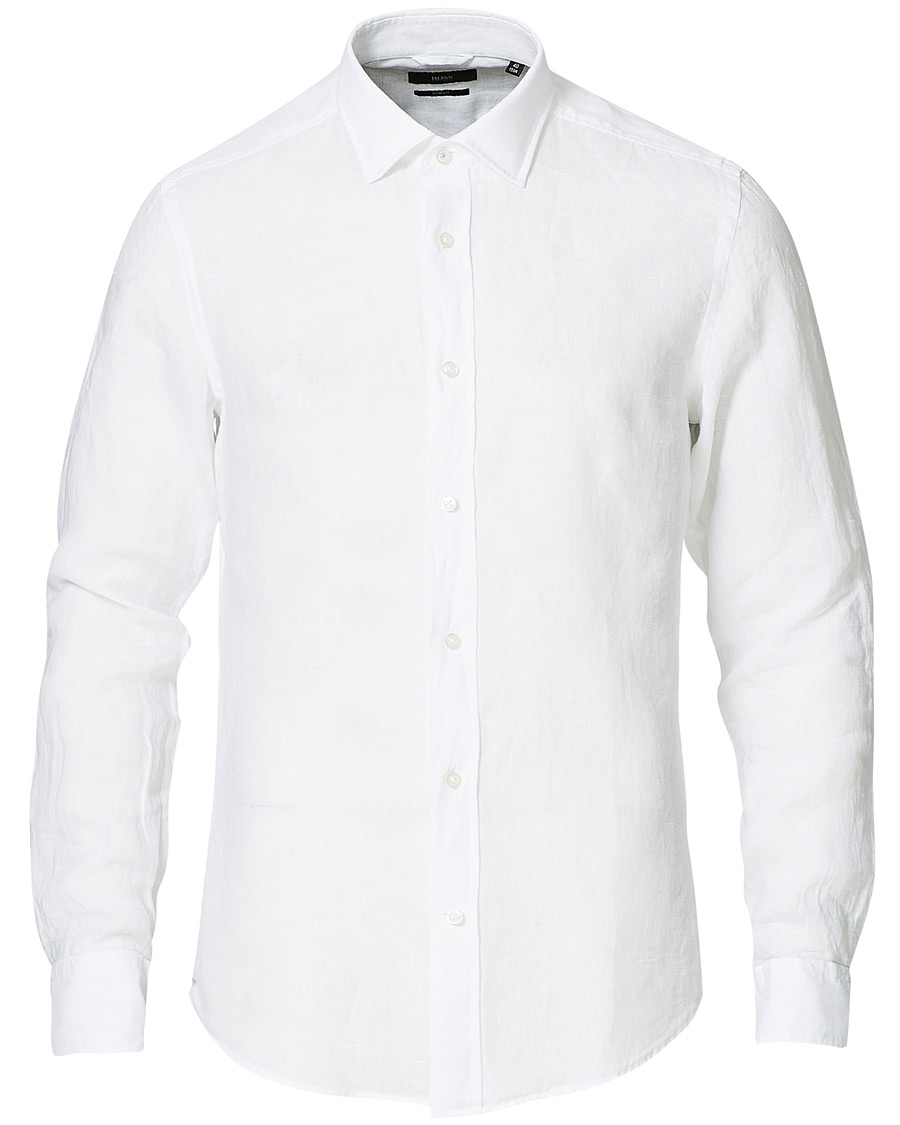 Homme | Chemises | BOSS BLACK | BOSS Joy Linen Shirt White