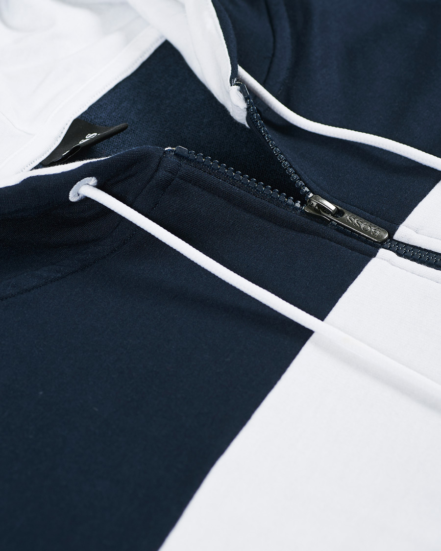 Homme | Pulls Et Tricots | BOSS BLACK | BOSS Full Zip Hoodie Jacket Dark Blue