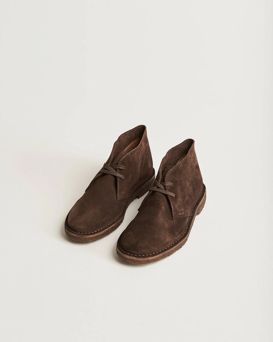 Homme | Chaussures | Drake's | Clifford Suede Desert Boots Dark Brown